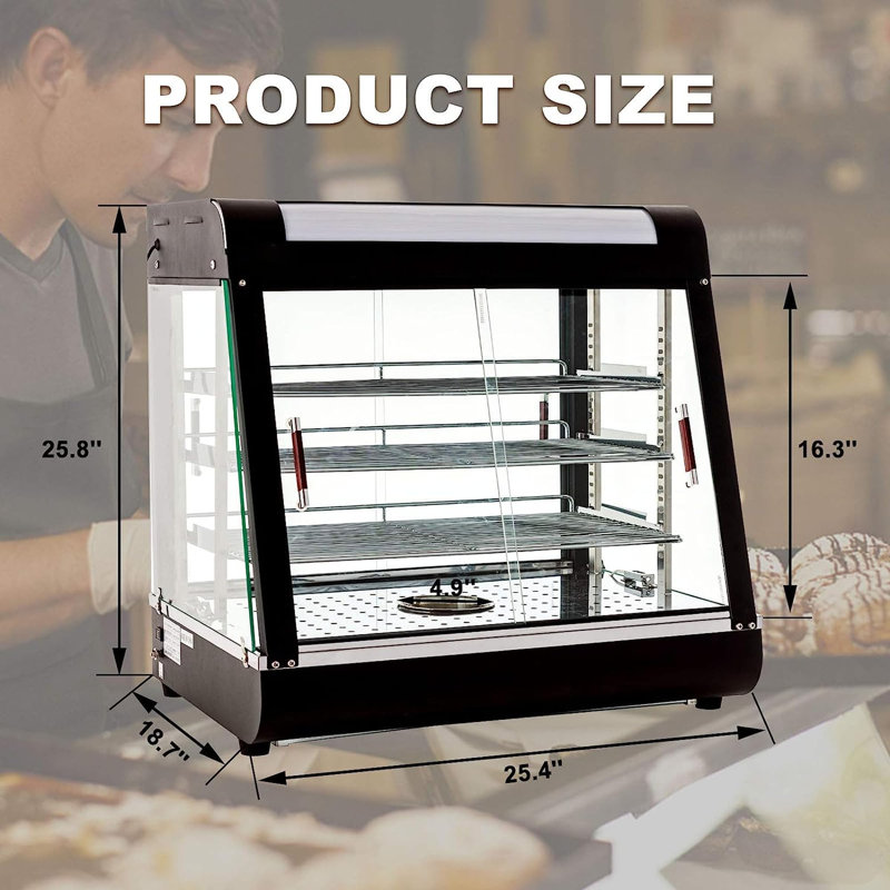Accessoire de buffet pour vitrine en acier inoxydable Anpuce