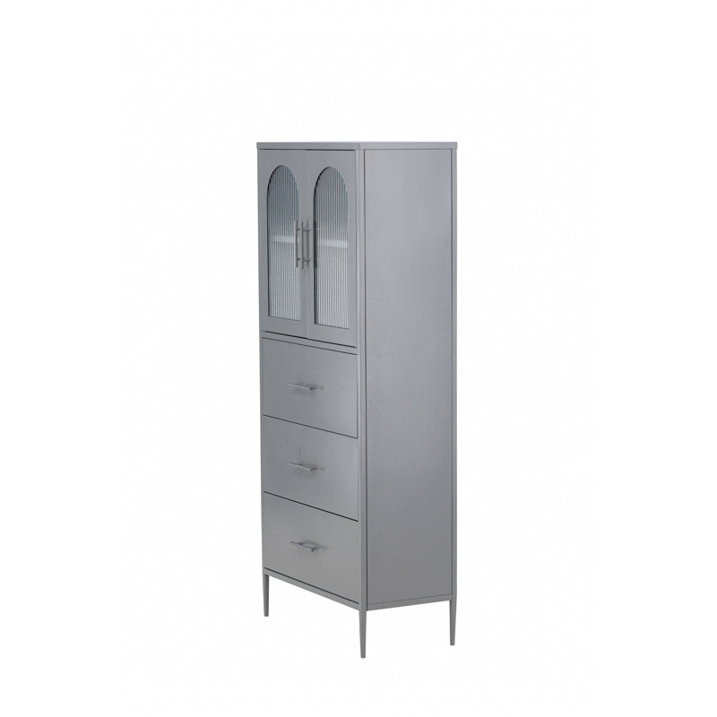 Ashveer 160cm Kitchen Pantry, Light Grey