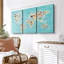 "Mignon animaux, carte du monde, art mural" sur toile-106043977
