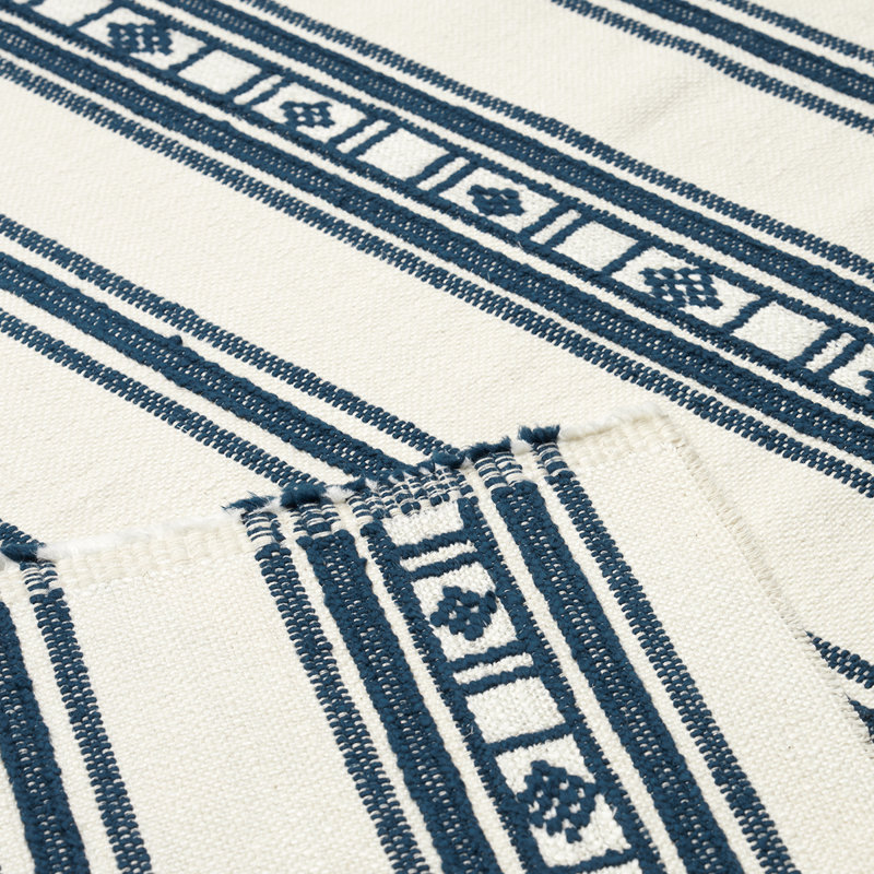Tissu en mélange de coton Moon River, Indigo