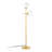 Modern Floor Lamp with Metal Body & Glass Cap, 68.5 x 5.9 inches | Elegant Gold Finish, Height: 68.5 inches, Base Plate: 4.7 inches | 2 x E27 Max 40W Sockets, Perfect for Glam & Scandinavian Decor, IP20 Rated