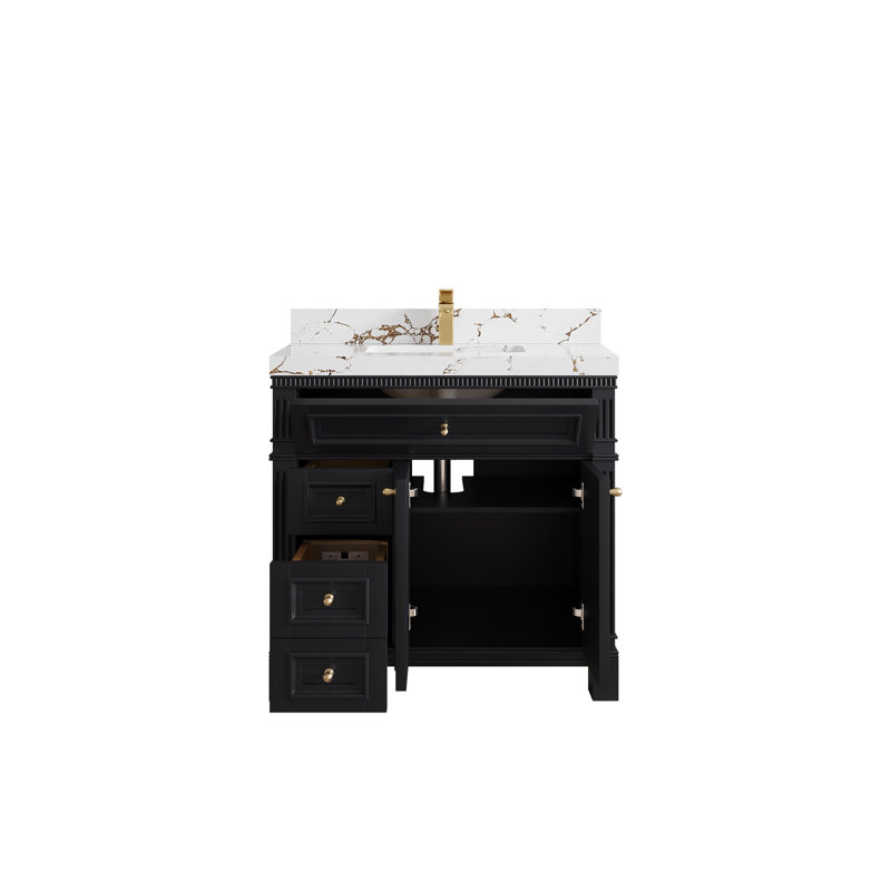 Gallipolis X P 22 po De salle de bain D Quartz, Brun Viola