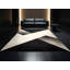 Tapis beige doux et moelleux à motif géométrique minimaliste Ealey-122618256