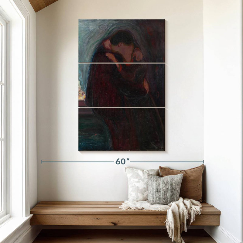 Hardie The Kiss Munch, H 50 po x l 32 po