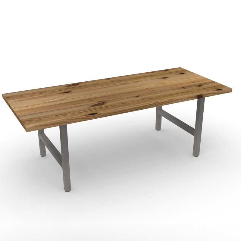 Table de salle à manger Braddy Fir, L 42 po x L 108 po, Transparent