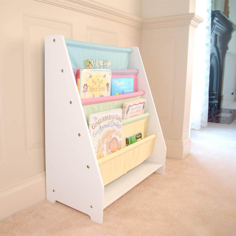 Bibliothèque pour enfants en toile, blanc, magazine Charlie
