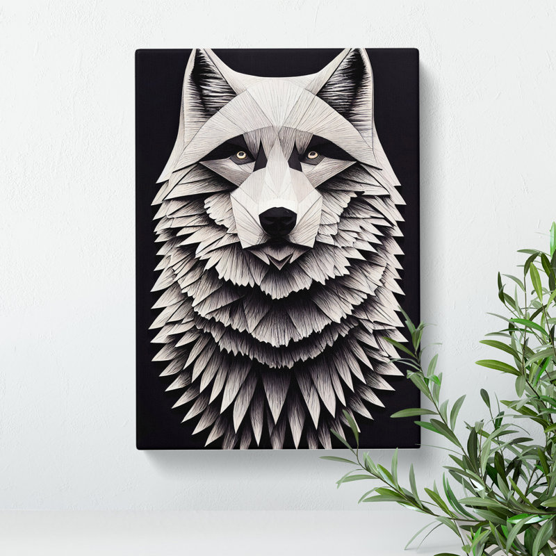 Royal Wolf - Wrapped Canvas, 60cm H x 40cm W x 3cm D