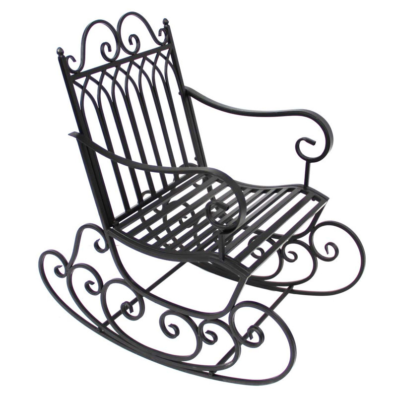 Bianca Metal Outdoor Chair, Black