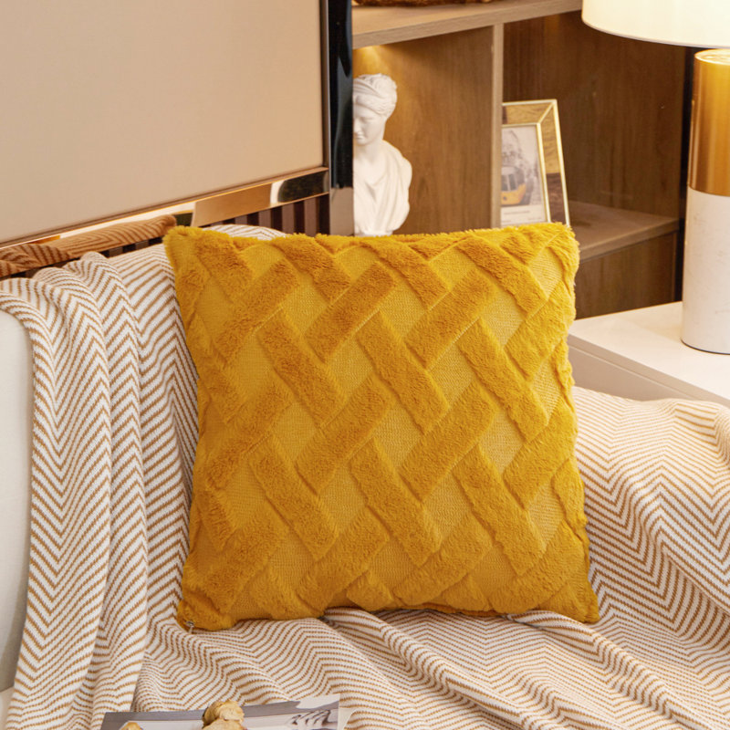 (Housses avec insertions) Housses de coussin 18 po, Jaune
