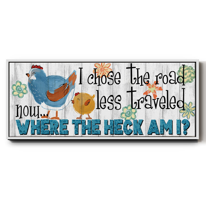 The Road Less - Toile encadrée, H 20 po x l 50 po