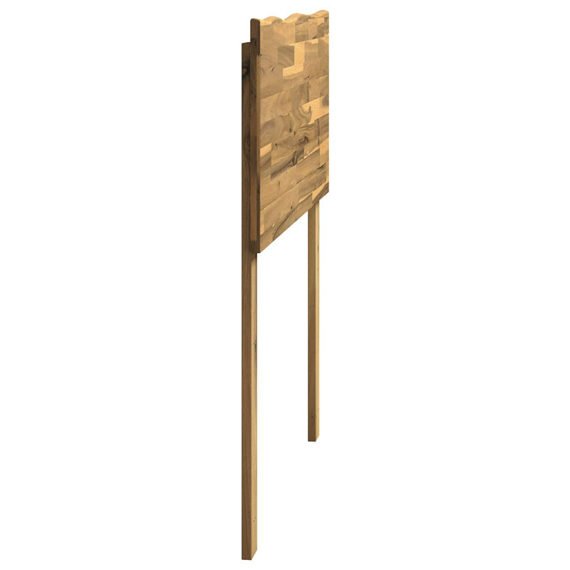 Solid Wood Headboard, 81cm H x 139cm W x 3.6cm D, White