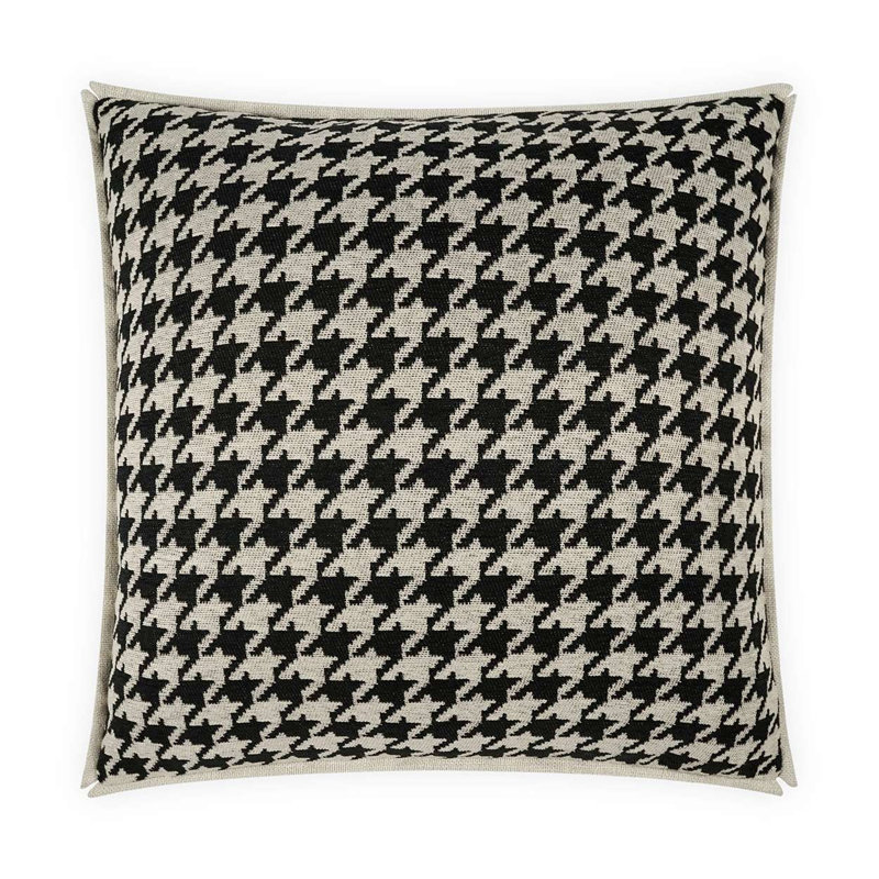 Pemberton Pillow Cover & Insert, Rectangle 14"H x 24"W, Black