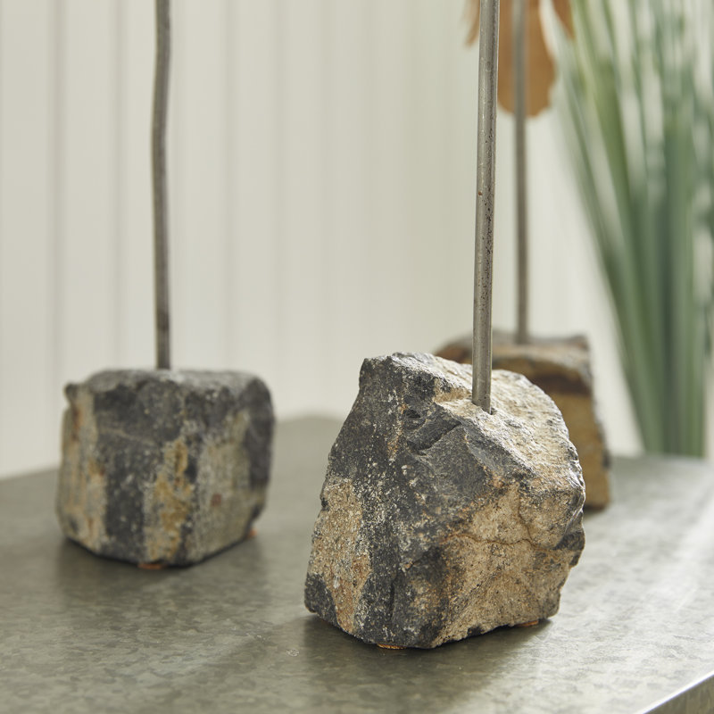 3 Piece Soma Loft Flock Statue Set, Natural
