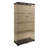 Two-Door Glass Display Cabinet With 4 Shelves, Floor Standing Curio Bookshelf, Accent Cabinet-1158472150-1145958189