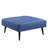 Nafisa Blue Fabric Adjustable Sofa & Ottoman