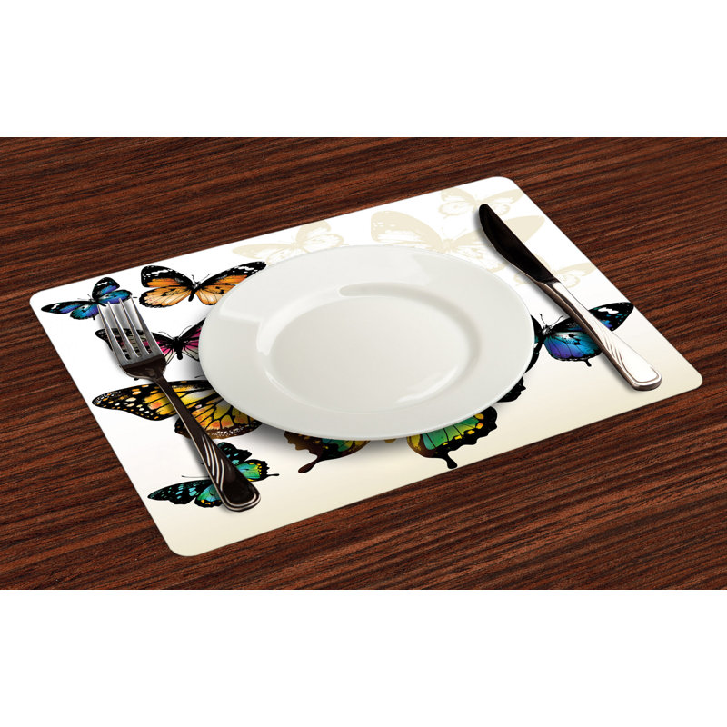 Ashna Butterfly Monarch Placemat