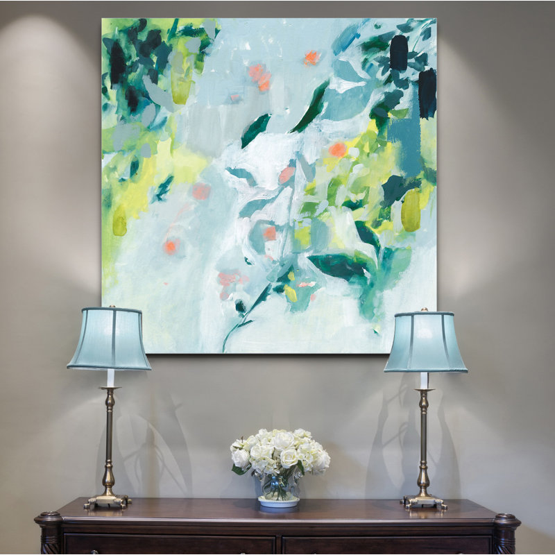 « doux spot ii », peinture, H 24 po x l 24 po x P 1,5 po, Toile tendue