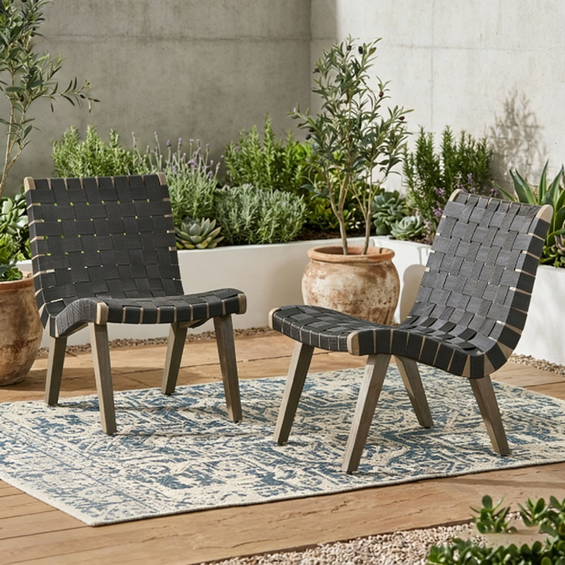 Chaise longue, Noir
