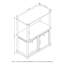 3-Tier Multipurpose Storage Rack Bookcase wIth Bins-23123075