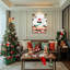 «Snowman Scene», art mural sur toile-1998127603