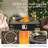 Izah Square Steel Propane Fire Pit Table