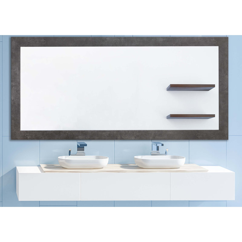 Mahathy Engineered Wood Flat Wall Mirror, 39" x 72" 