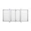 Armoire à pharmacie murale en aluminium encastrée ou en saillie de 64 po L x 30 po H avec étagères en verre réglables-424691579