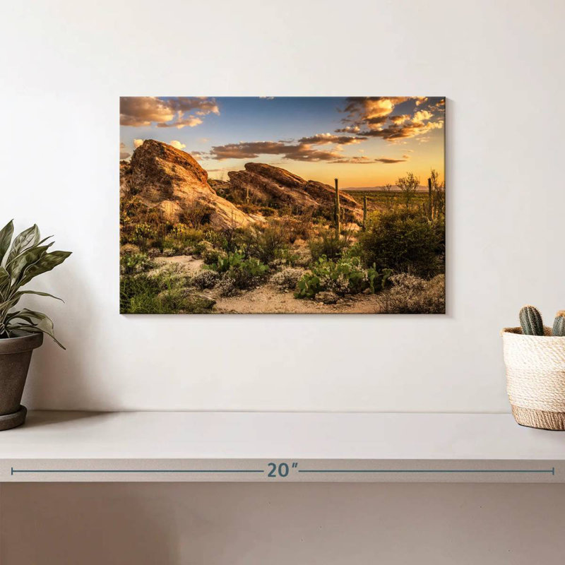 Alvord Javelina Rock Desert Scene, 8" H x 12" W