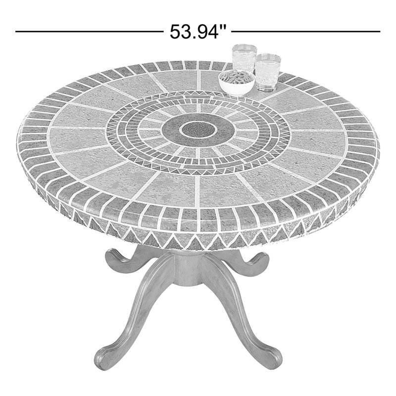Housses de table en mosaïque extensible, Mosaïque verte