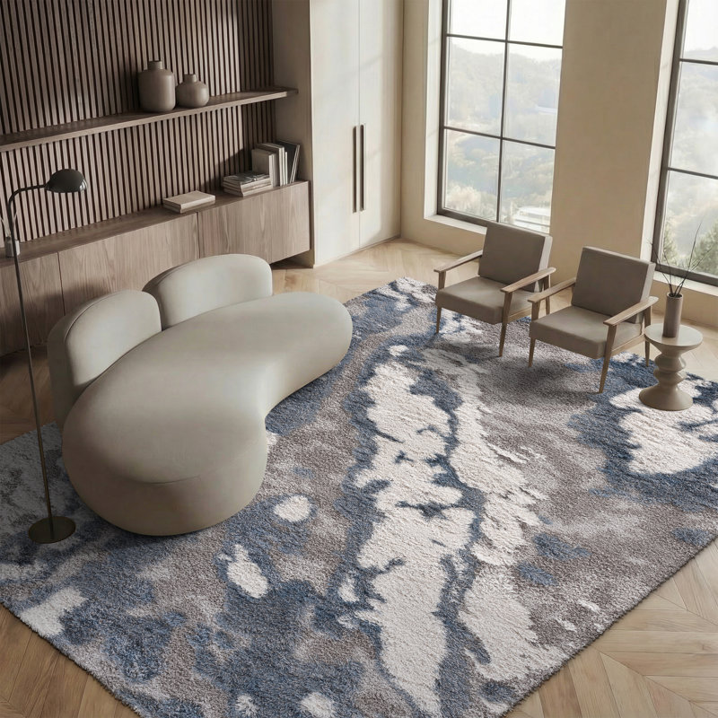 Tristan Horizon Shag 800 Performance Abstract Rug, Rectangle 8' x 10'