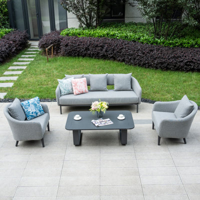  5-seater Outdoor Lounge Set With Coffee Table