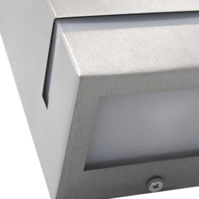 Cullman Outdoor Wall Lights 35 W Silver Rectangular