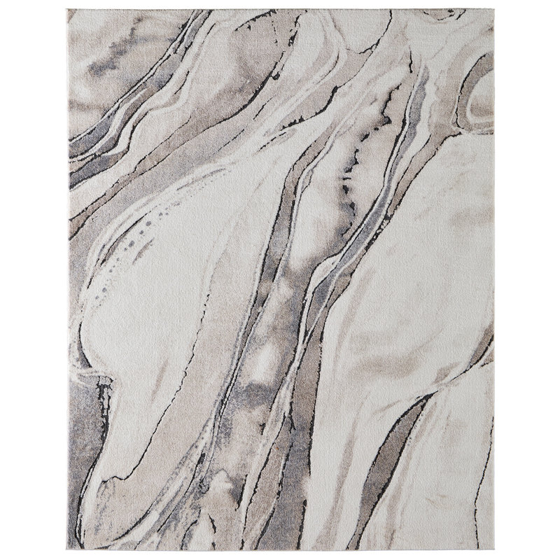 Tapis abstrait moderne Odera, Rectangle 10' x 14'