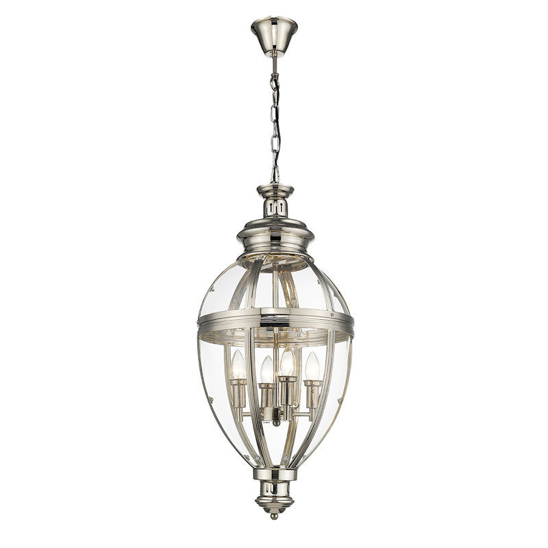 Sprowston 4 - Light Antique Sphere Pendant, Nickel
