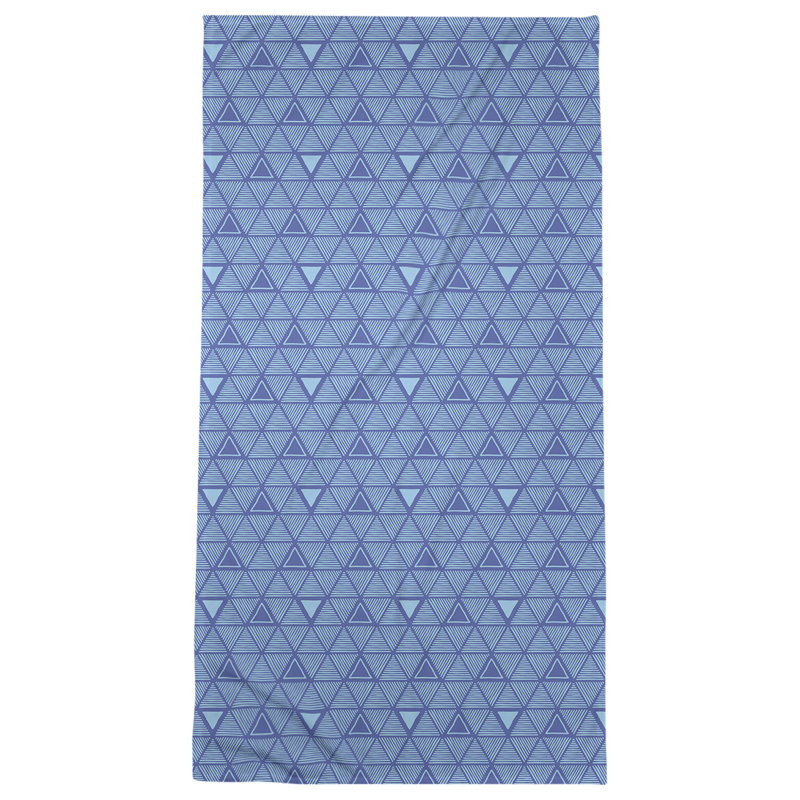 Serviette de bain Classic, Indigo clair / bleu foncé