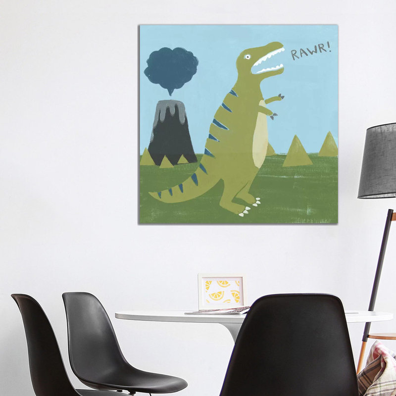 Dino-Mite I by June Erica Vess - Wrapped Canvas Square Print, 93.98 cm H x 93.98 cm W x 1.91 cm D