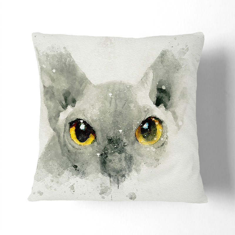 Square Throw Cushion, 40cm H x 40cm W x 15cm D, White