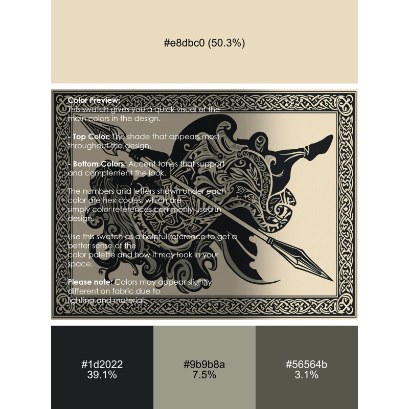 Tapis beige moelleux moelleux classique Cuchulainn, 5 x 7
