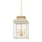 Houghton Lantern in Aged Brass and Distressed Bronze by Mark D. Sikes