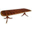Multi-Banded Mahogany Dining Table