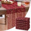 Chemin de table 6 pièces en gaze doré bourgogne 6 pouces 120 pouces 10pi