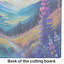 Annual Larkspur in Colour Glass Cutting Board Large