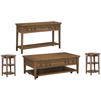 Holton Rectangular Cocktail Table With 2 Accent End Table And Sofa Table