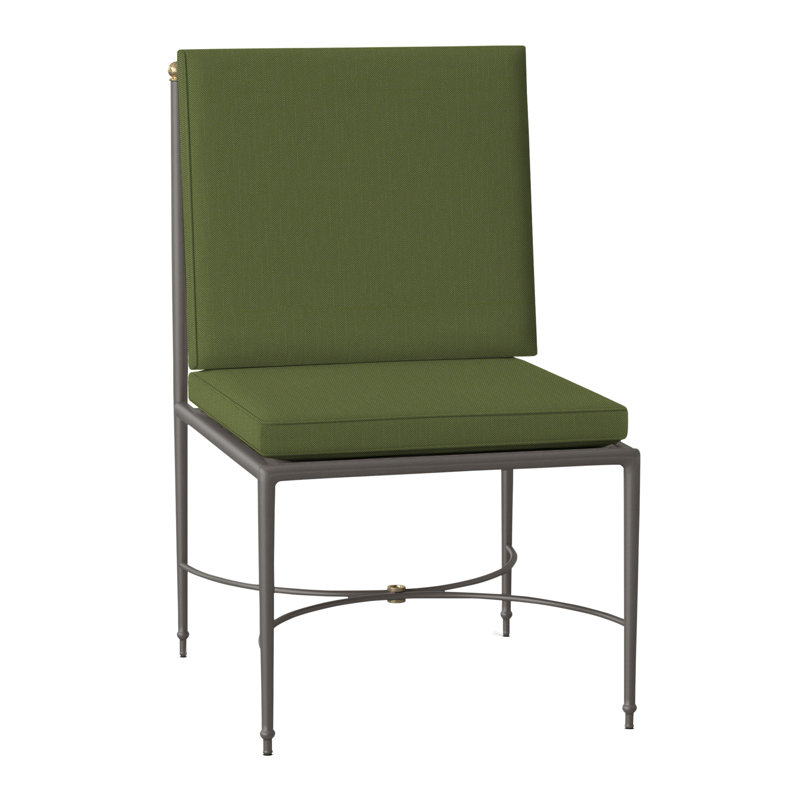 Chaise d'appoint en aluminium Roma, Welt, Forêt de lin