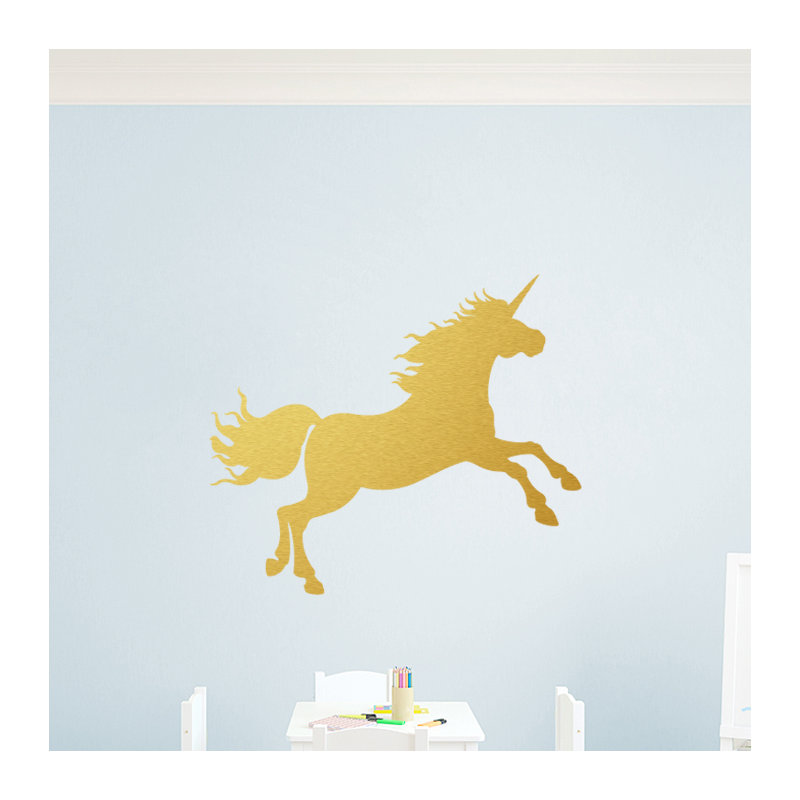 Adhésif décoratif licorne, Or