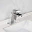 Waterfall Single Handle Stainless Steel Bathroom Faucet With Deckplate In Matte Black-103539554