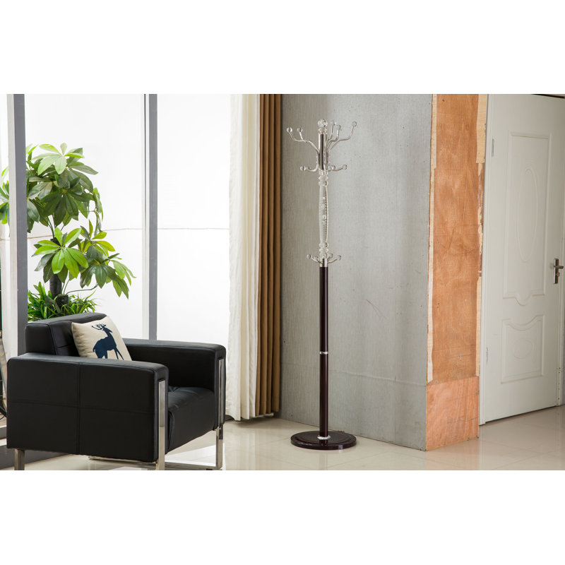 Belding Freestanding Coat Rack, Brown