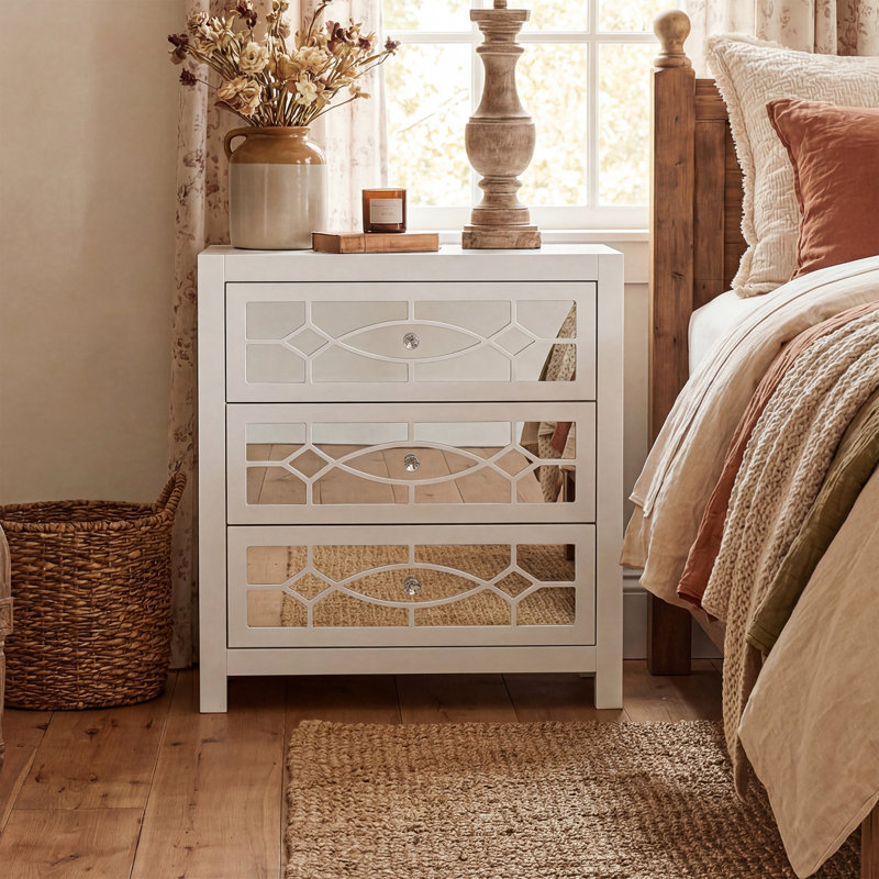 26 " W 3 - Drawer Dresser, White