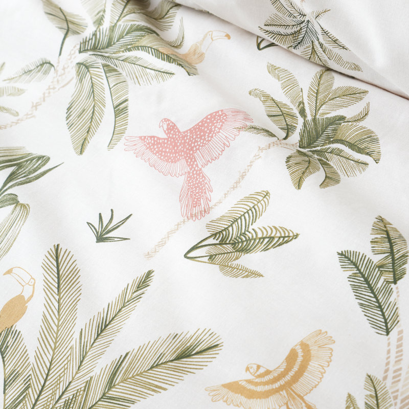 Paradiso Palm Reversible Duvet Cover Set, Double Duvet Cover Set + 2 Pillowcases