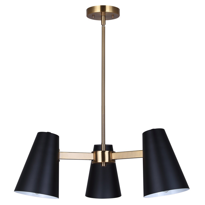 Lustre linéaire à 3 lumières pour îlot de cuisine à intensité variable Basanti